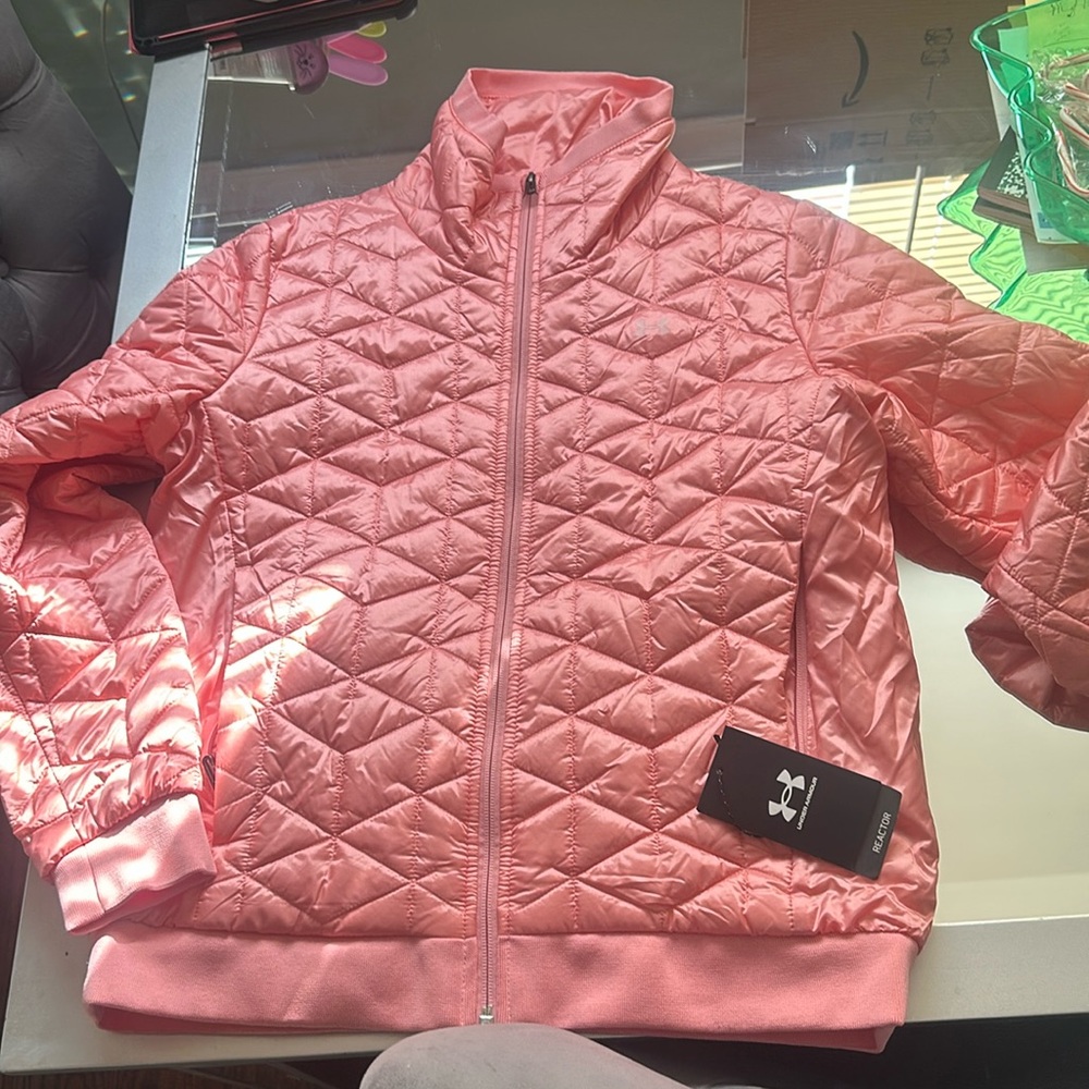 Pink NWT Under Armor Coat for women